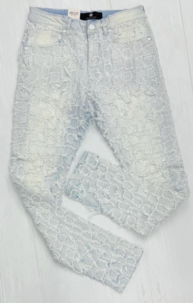 Stoned" Stacked Denim - Black Wash