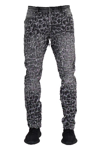 Stoned" Stacked Denim - Black Wash